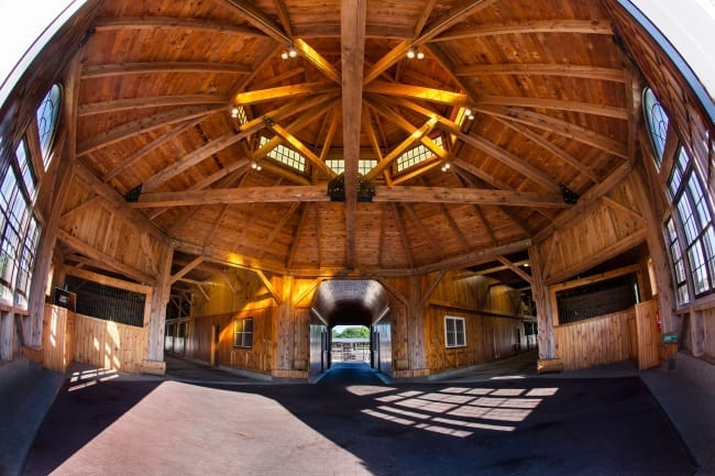 Lindy Farms' octagonal barn makes an indelible first impression. | Dave Landry