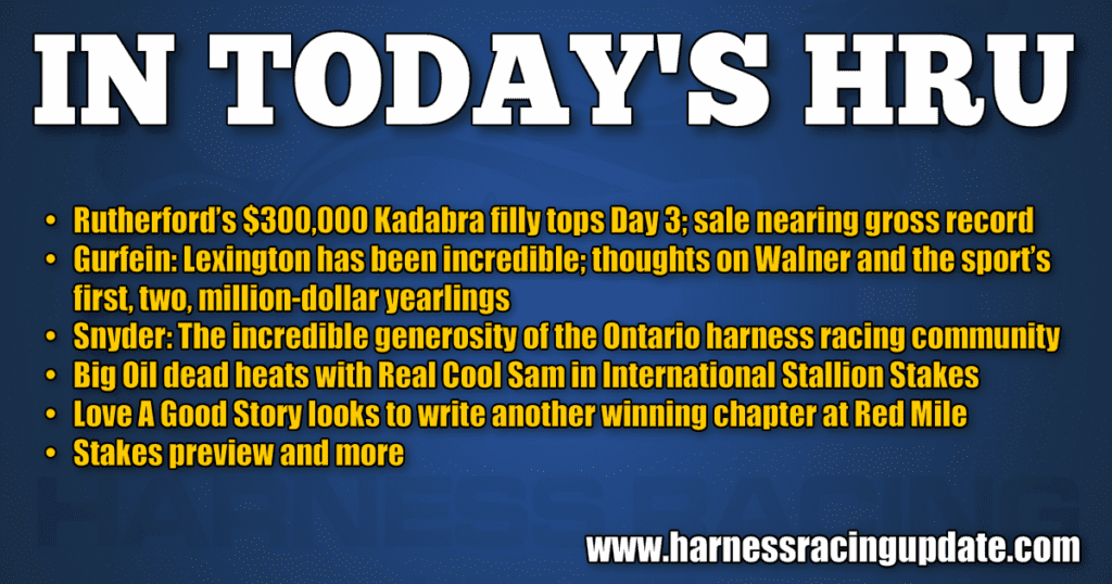 Rutherford’s $300,000 Kadabra filly tops Day 3