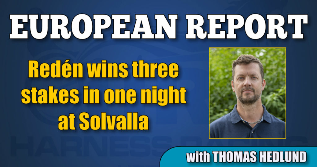 Redén wins three stakes in one night at Solvalla