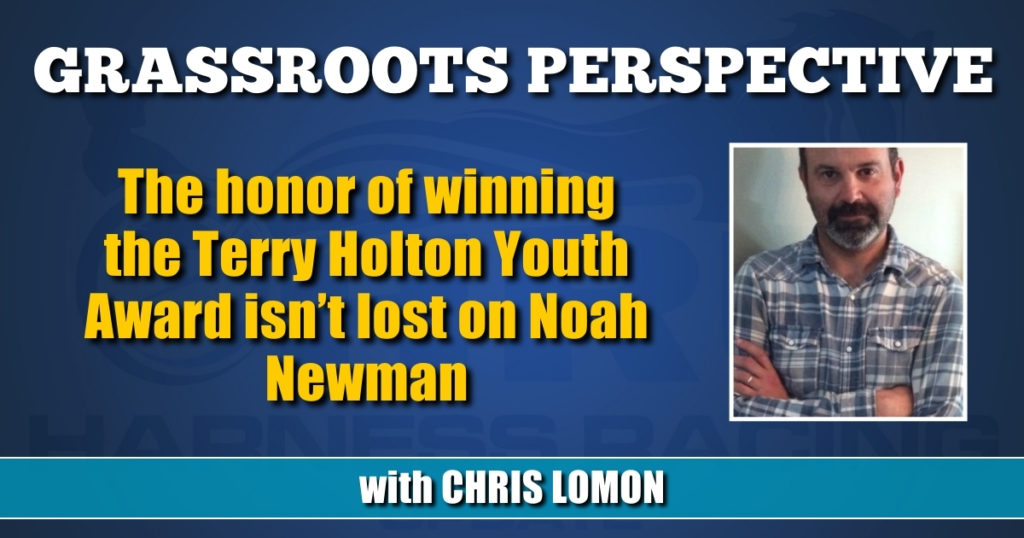 The honor of winning the Terry Holton Youth Award isn’t lost on Noah Newman