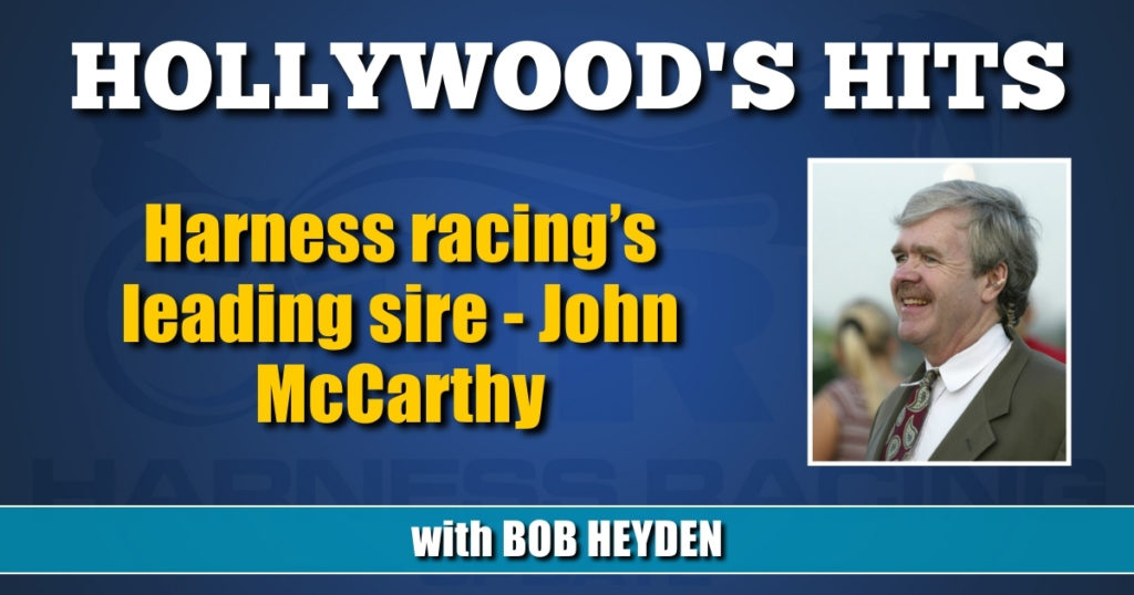 Harness racing’s leading sire — John McCarthy