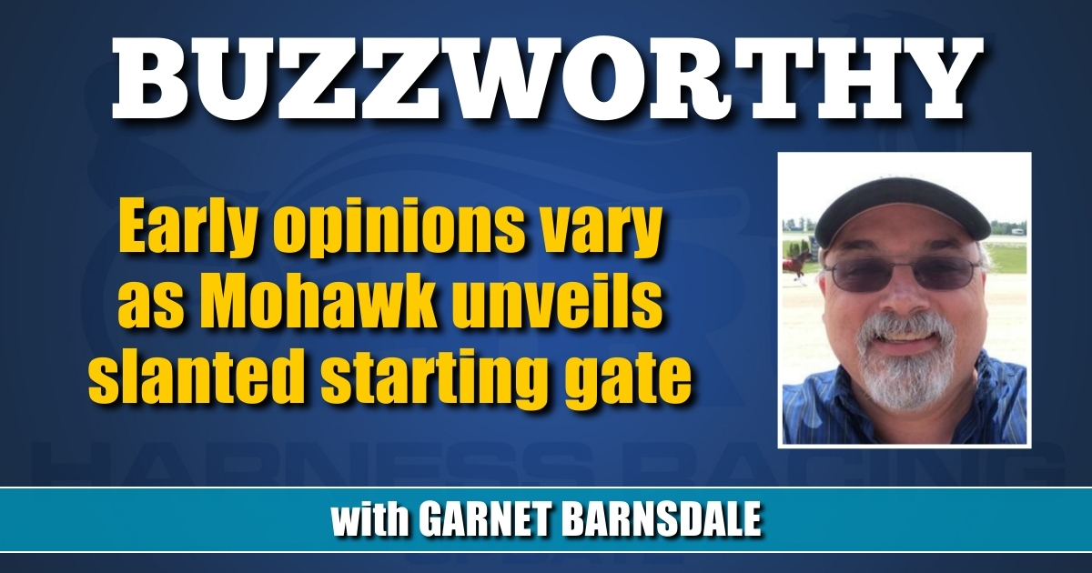 Early Opinions Vary As Mohawk Unveils Slanted Starting Gate Harness Racing Update
