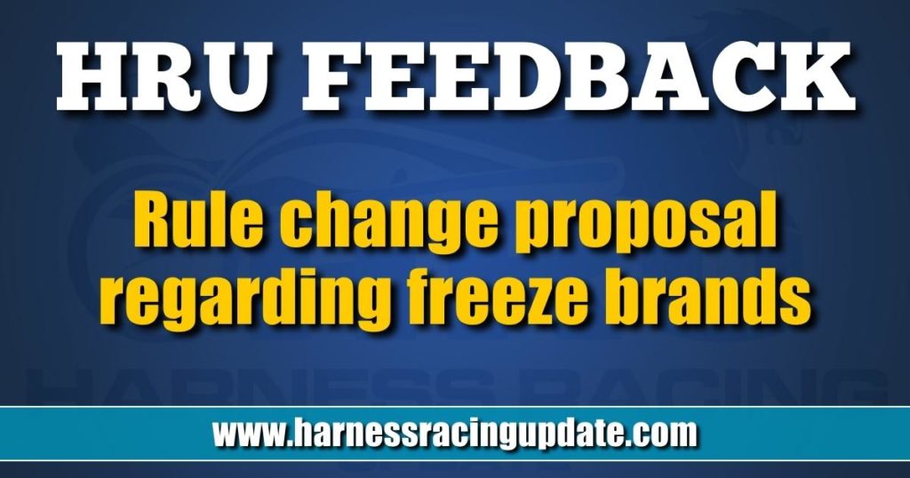 Rule change proposal regarding freeze brands