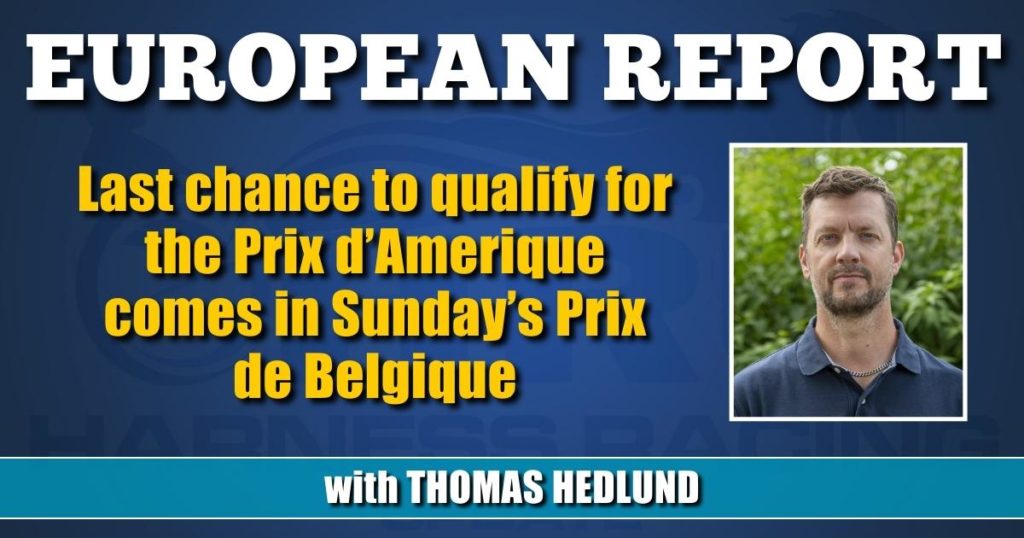 Last chance to qualify for the Prix d’Amerique comes in Sunday’s Prix de Belgique