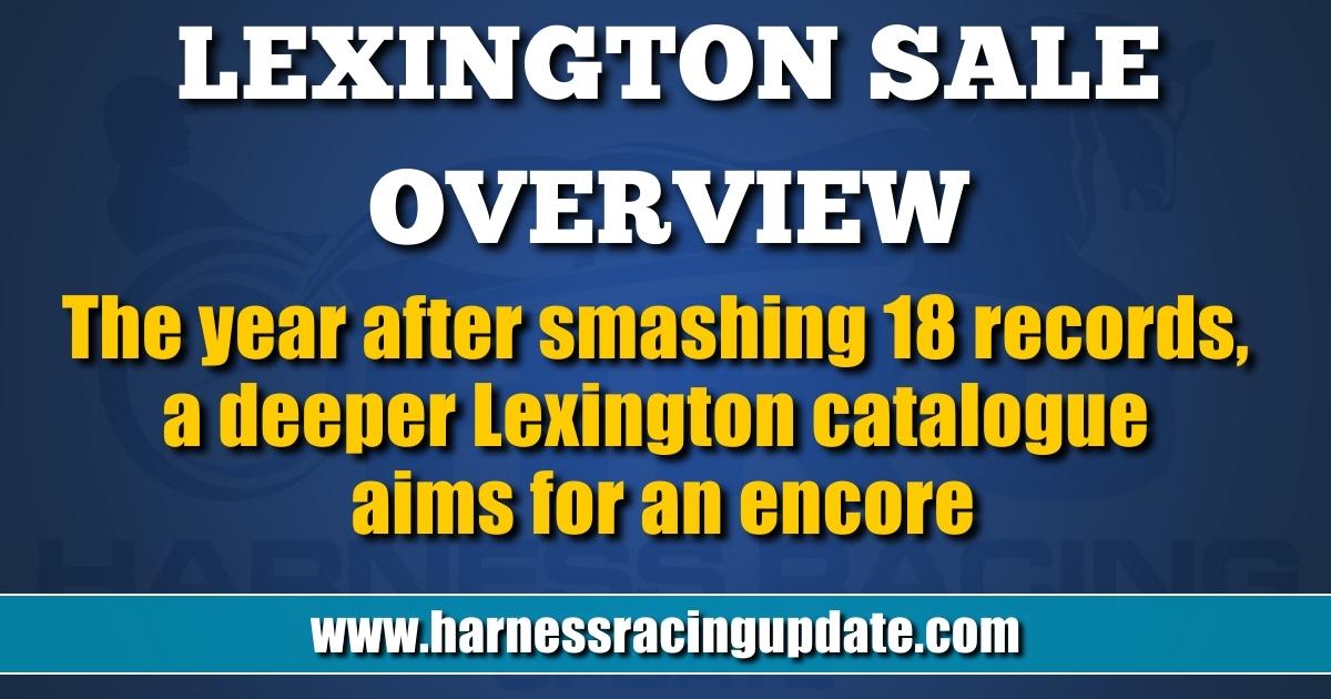 The year after smashing 18 records, a deeper Lexington catalogue aims