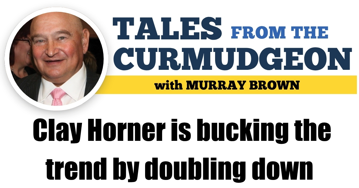 Clay Horner is bucking the trend by doubling down