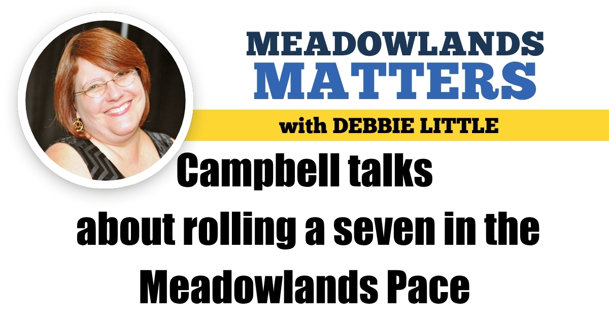 Campbell talks about rolling a seven in the Meadowlands Pace
