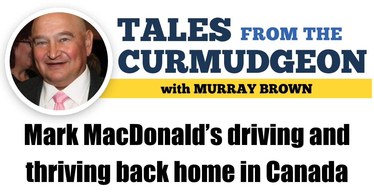 Mark MacDonald’s driving and thriving back home in Canada